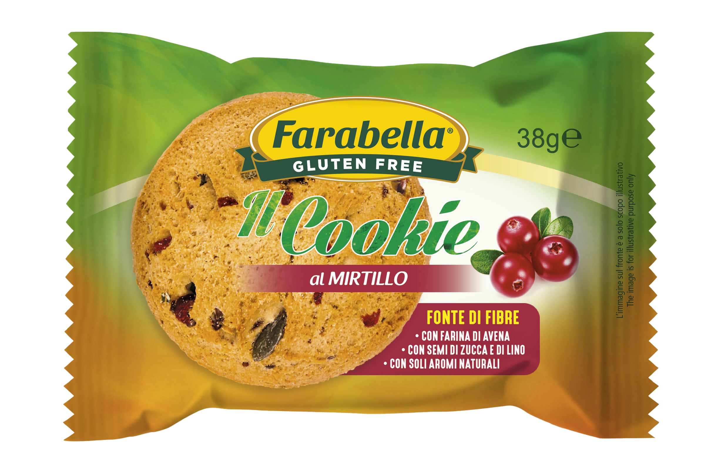 Ciasteczko jagodowe Il Cookie al Mirtillo Farabella 38g