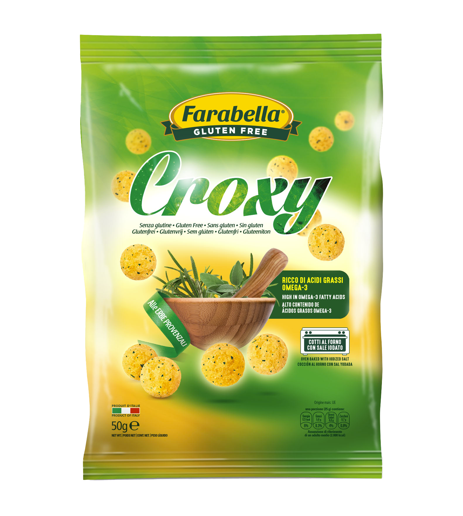 Chrupki z ziołami prowansalskimi Croxy alle Erbe ProvenzaliFarabella 50g