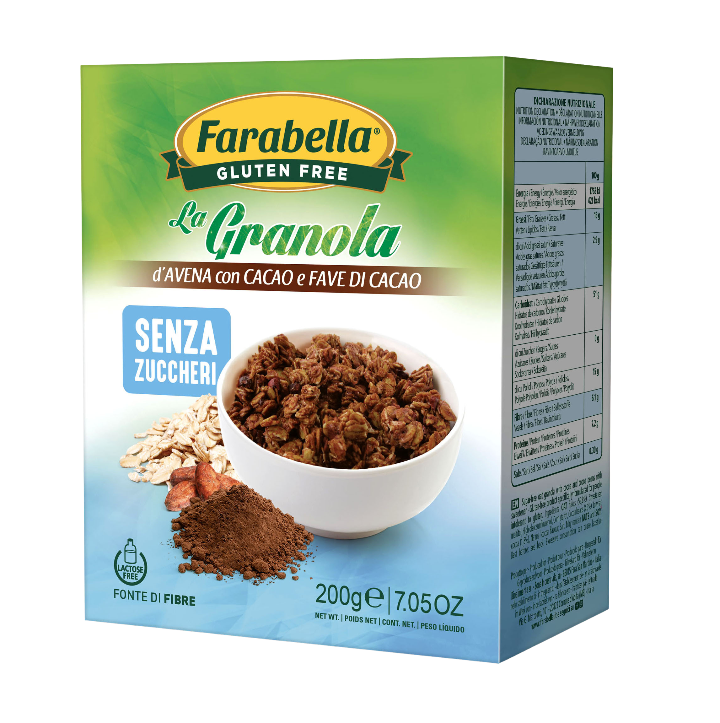 Granola z kakao Granola con Cacao Farabella 200g
