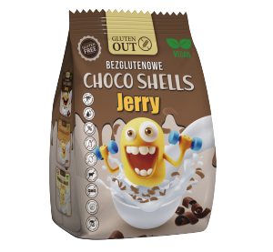 Bezglutenowe Płatki Śniadaniowe MUSZELKI CZEKOLADOWE Jerry Gluten Out