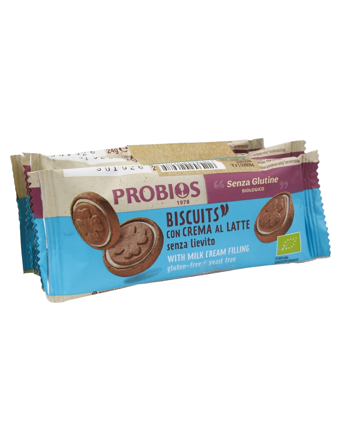 Biszkopty z kremem Biscuits Con Crema Al Latte 4szt