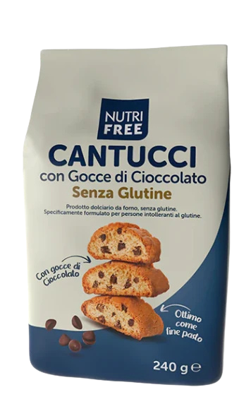 Ciasteczka z czekoladą Cantucci NutriFree 240g