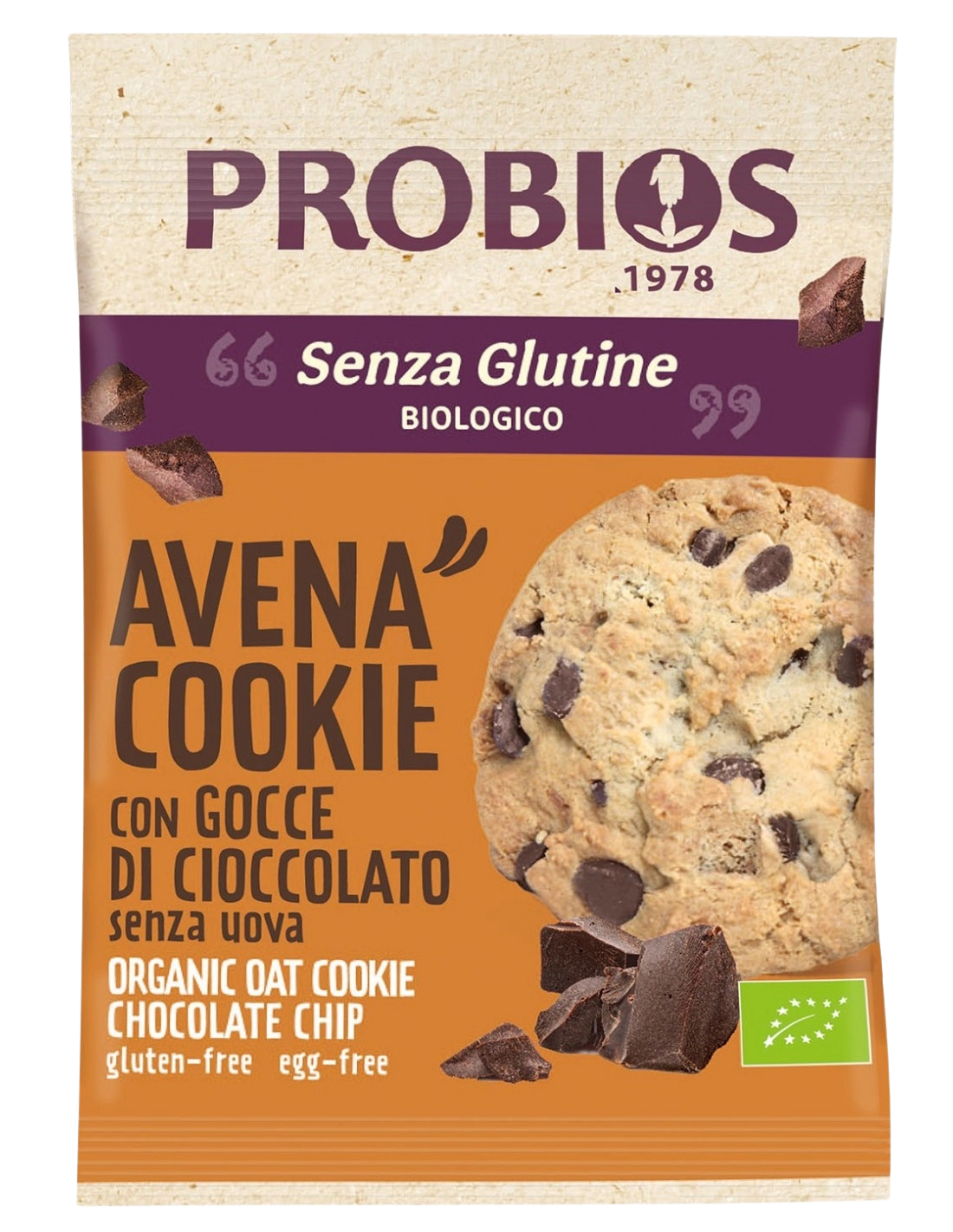 Ciasteczko owsiane z kawałkami czekolady Avena Cookie Con Gocce di Cioccolato 40g