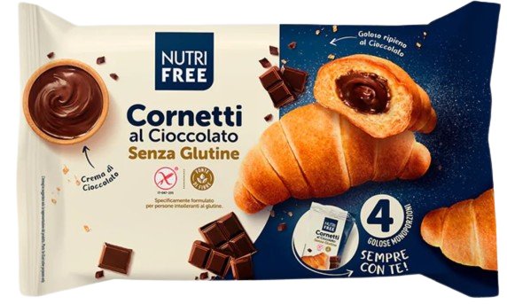 Rogaliki croissant czekoladowe Cornetti cioccolato Nutrifree (240 g)
