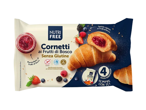 Rogaliki croissant owoce leśne Cornetti ai Frutti di Bosco Nutri Free 240 g
