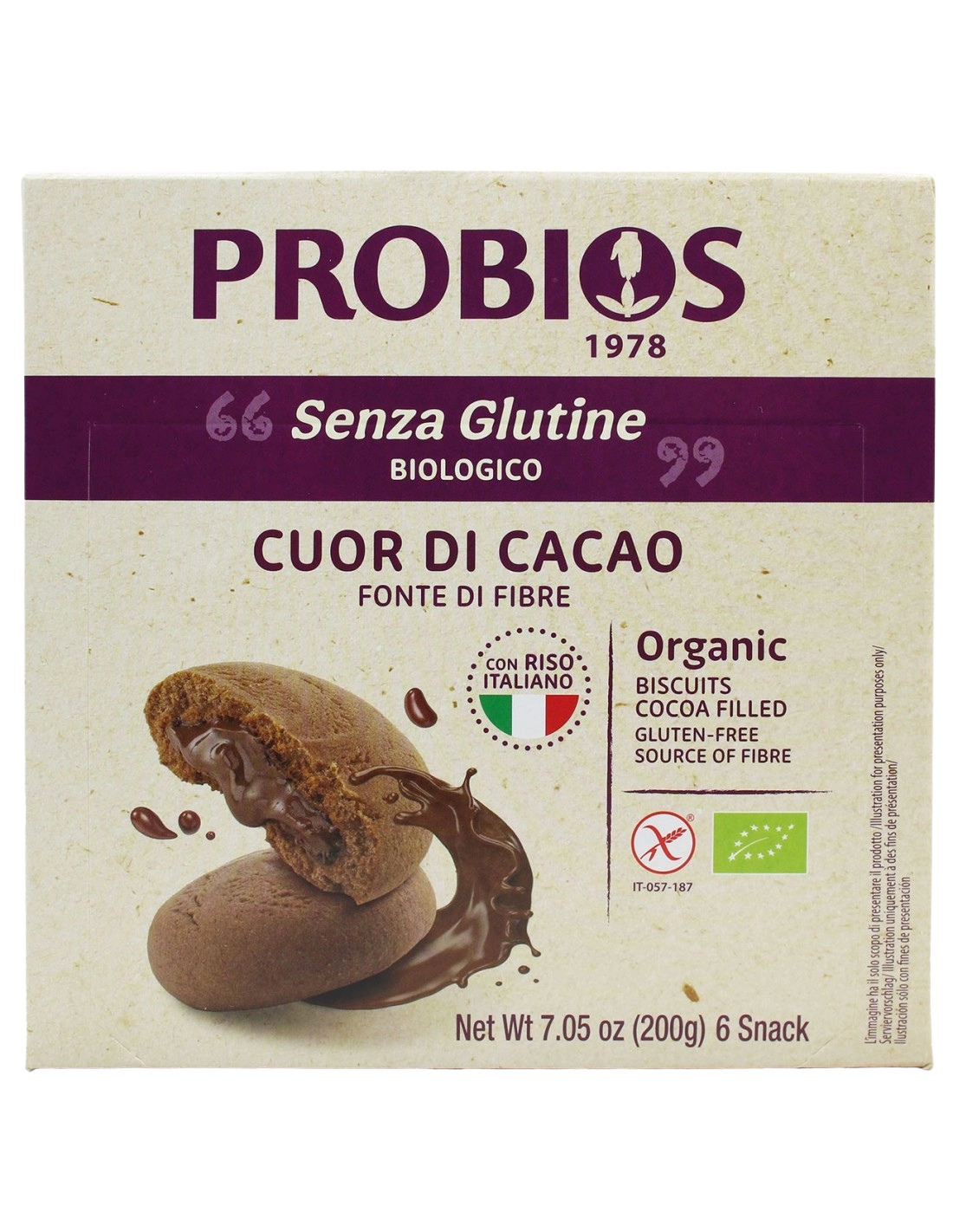 Ciasteczka czekoladowe Cuor Di Cacao 200g