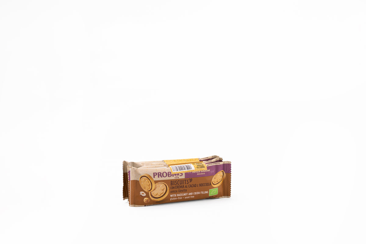 Ciasteczka z kremem orzechowym Biscuits Con Crema Al Cacao E Nocciola 4szt G/F