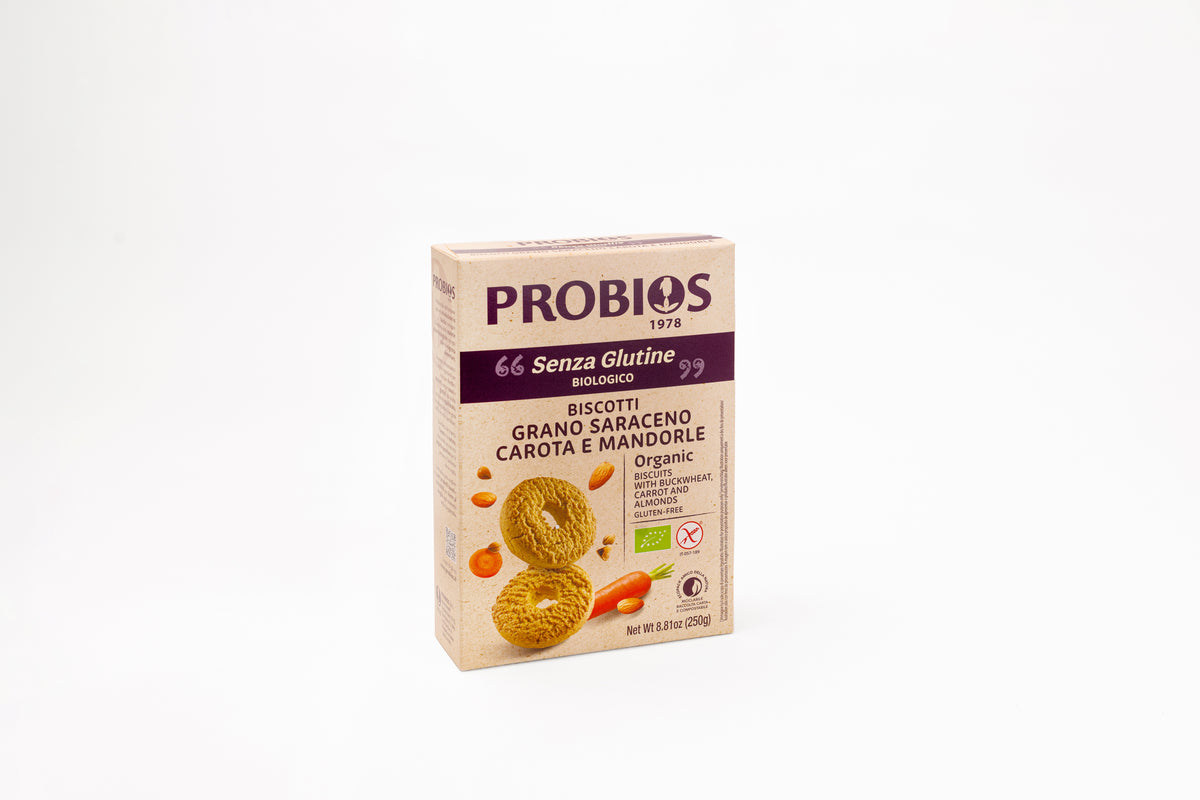 Biscotti Grano Saraceno Carota E Mandorle 250g
