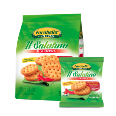 Krakersy paprykowe Il Salatino Alla Paprika Farabella 200g