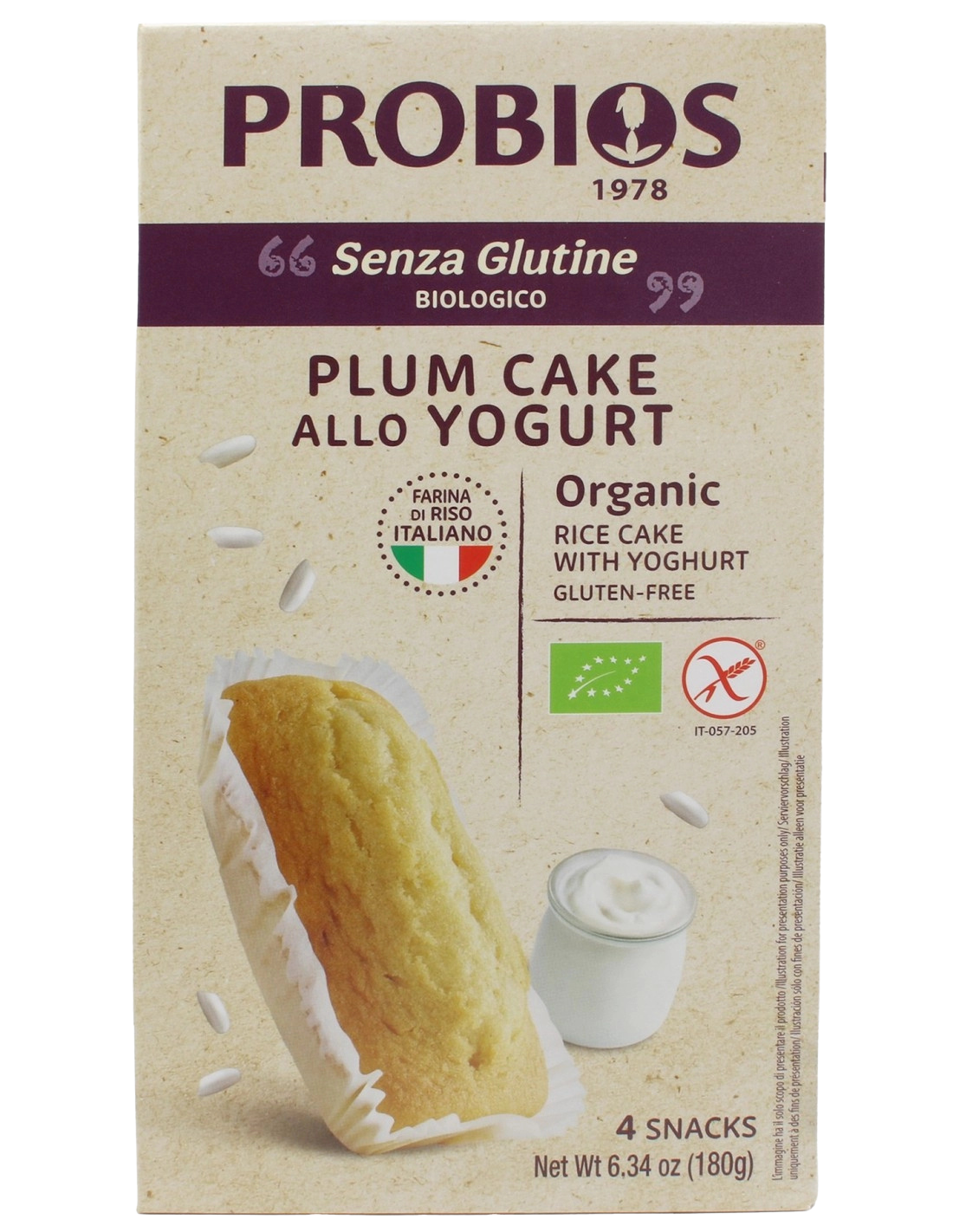 Ciasto śliwkowe z jogurtem Plum Cake Allo Yogurt 180g